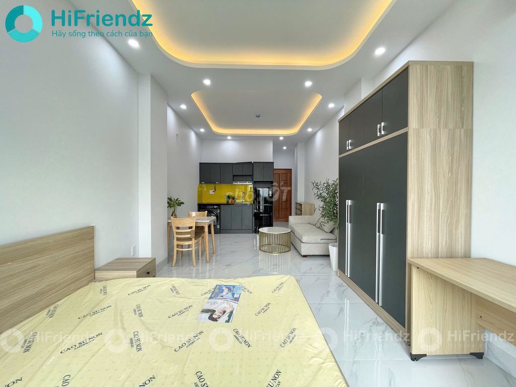 The super balconies are filled with interiors like short-term rentals in Gò Vấp