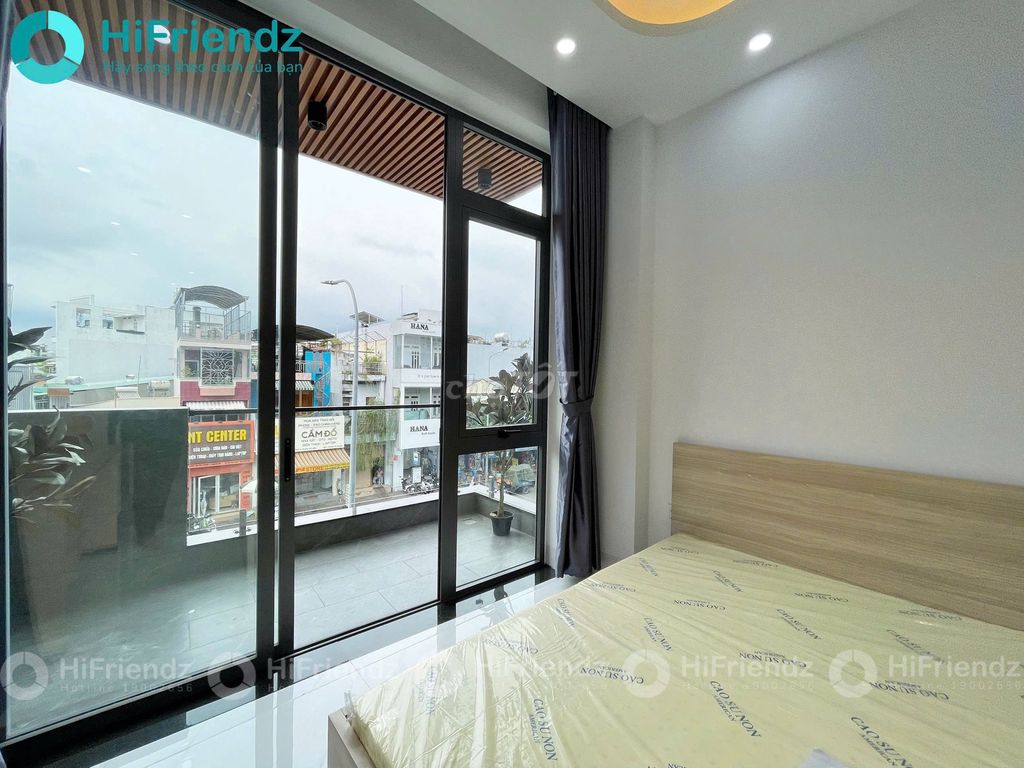 The super balconies are filled with interiors like short-term rentals in Gò Vấp