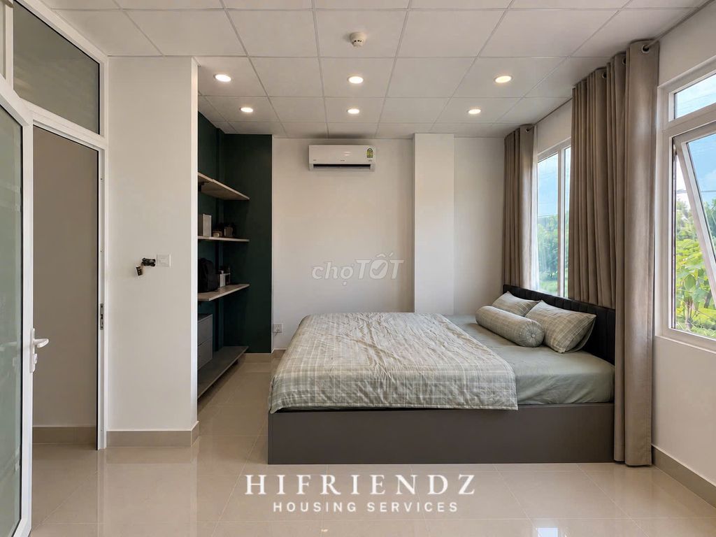 The new service apartment is like a full interior bedroom - a dry-cleaning machine - a cutter