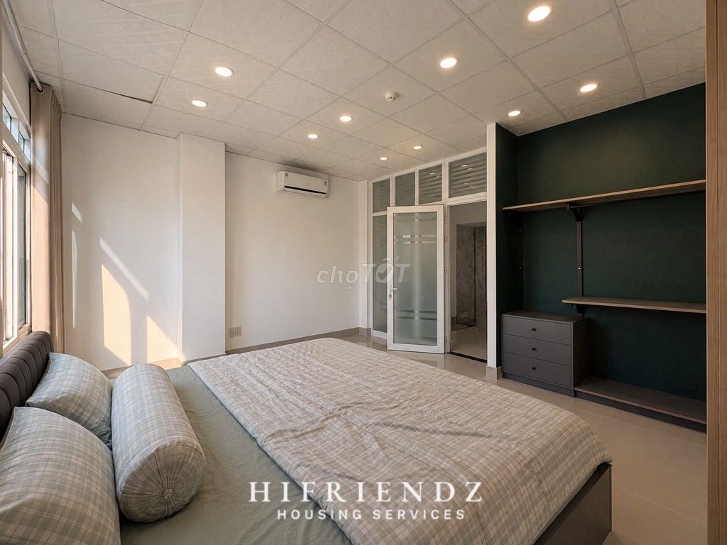 The new service apartment is like a full interior bedroom - a dry-cleaning machine - a cutter