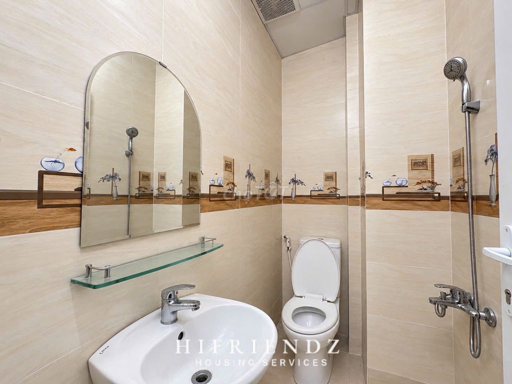 The new service apartment is like a full interior bedroom - a dry-cleaning machine - a cutter