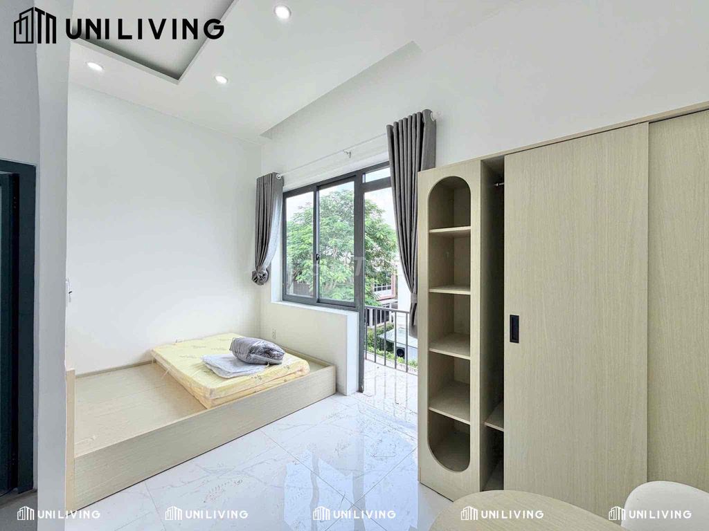 The balcony apartment, separates the kitchen from the Funky Funtress - near Liên Phường, LJA