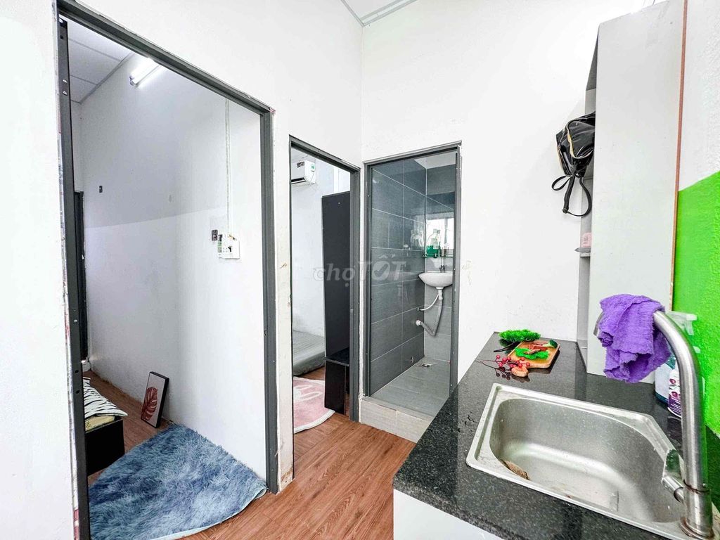 Two bedrooms. One bathroom. 45 meters.