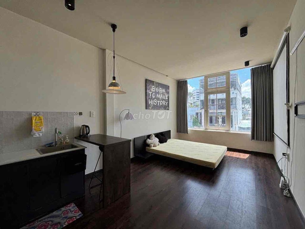 Rent apartment full interior, large window - Bà Hạt, tp.h.