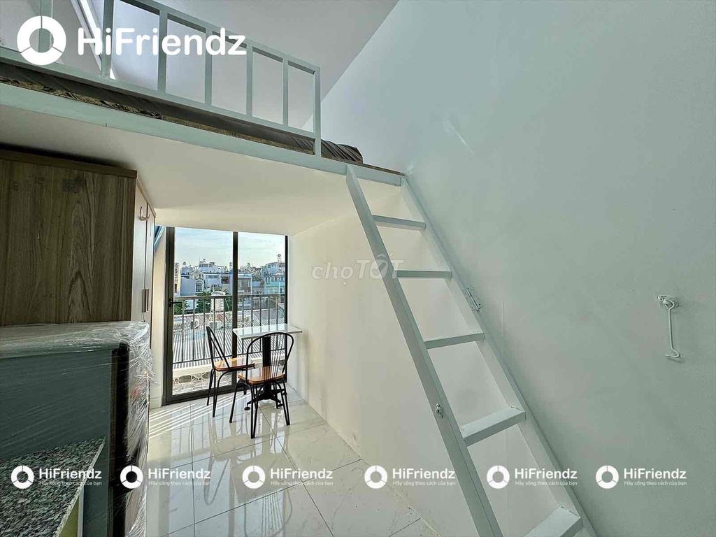 Rent the balcony room full interior right there in short Phan Huy Ích