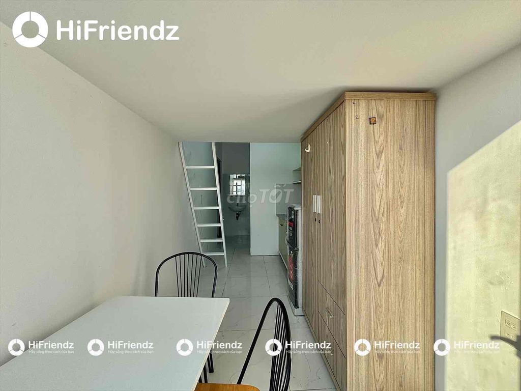 Rent the balcony room full interior right there in short Phan Huy Ích