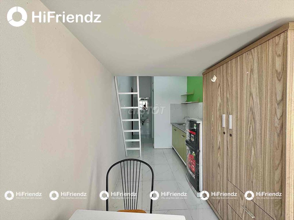 Rent the balcony room full interior right there in short Phan Huy Ích