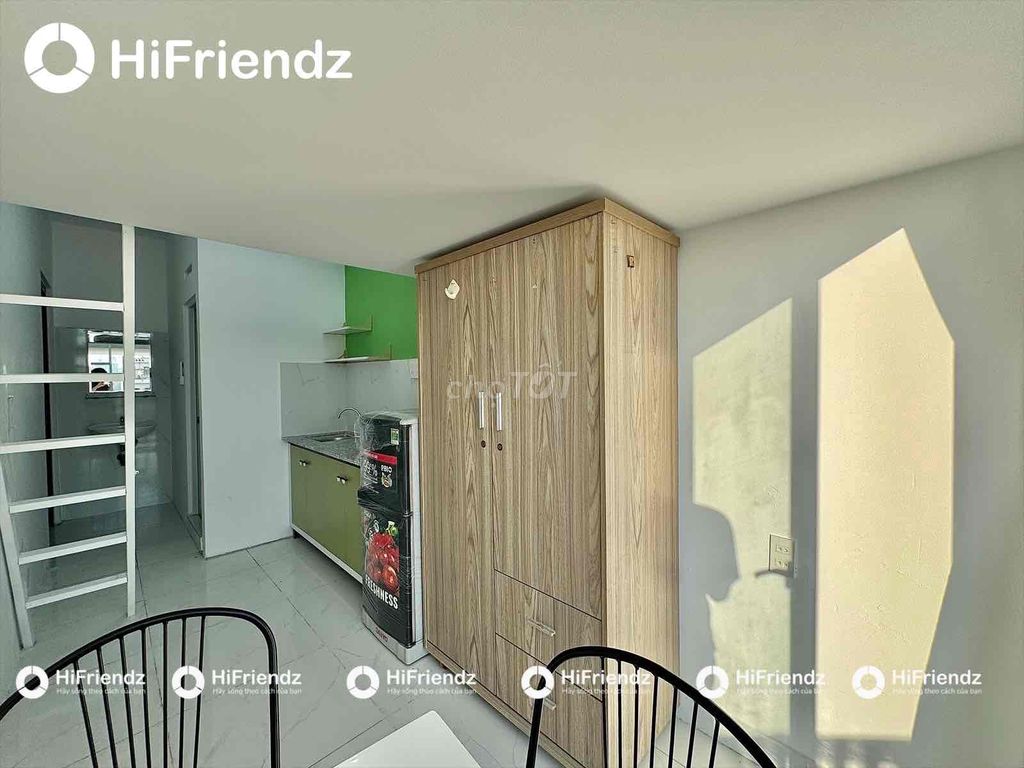 Rent the balcony room full interior right there in short Phan Huy Ích