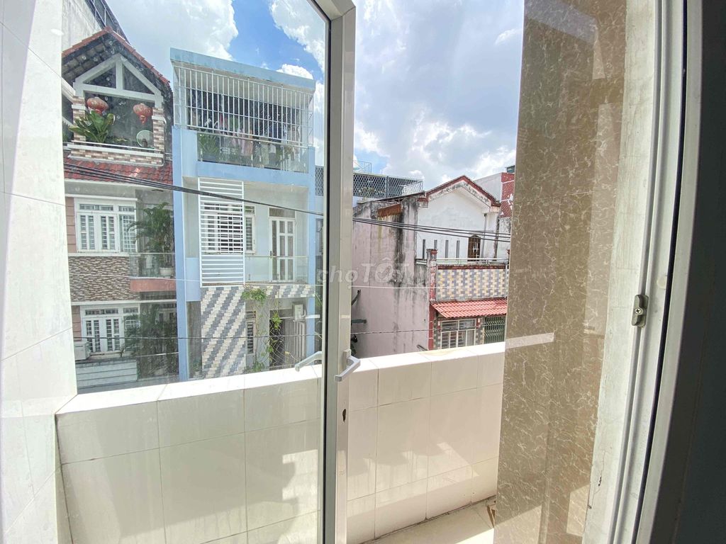The balcony room is Lê Văn Quới full new furniture like 100 percent image.