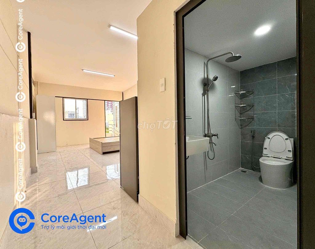 Rent the balcony studio, nice interior, Thoại Ngọc Hầu.