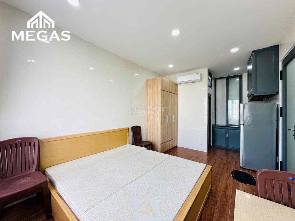 upper apartment - full interior - kitchen from - open window - Hà Huy Giáp