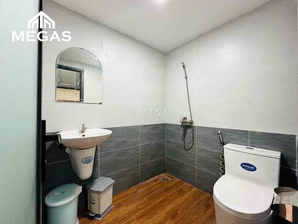 upper apartment - full interior - kitchen from - open window - Hà Huy Giáp
