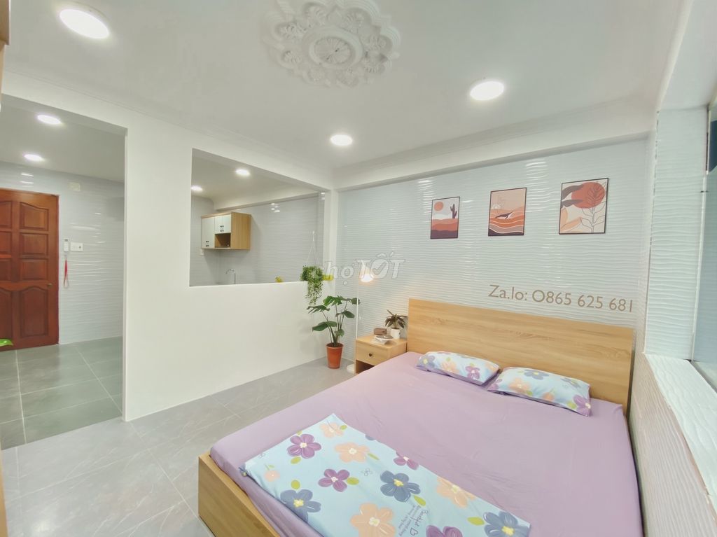 Studio Room, full interior, Thích Quảng Đức, bedroom