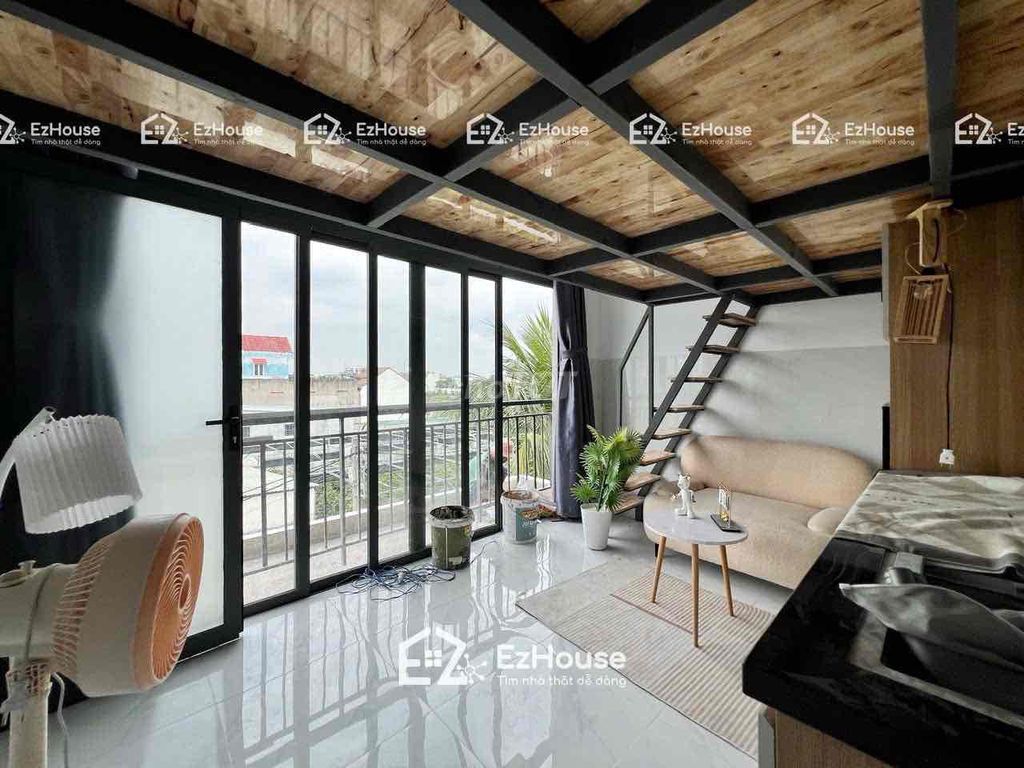 The balcony -- the interior -- just 100 percent built the elevator.
