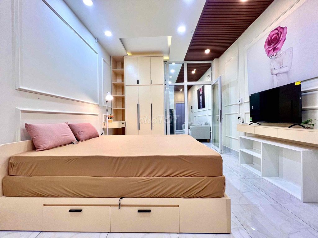 The drug family, Bình Thạnh – apartment 1st bedroom 48 M2, full interior, sofa.