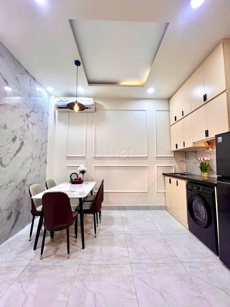 The drug family, Bình Thạnh – apartment 1st bedroom 48 M2, full interior, sofa.
