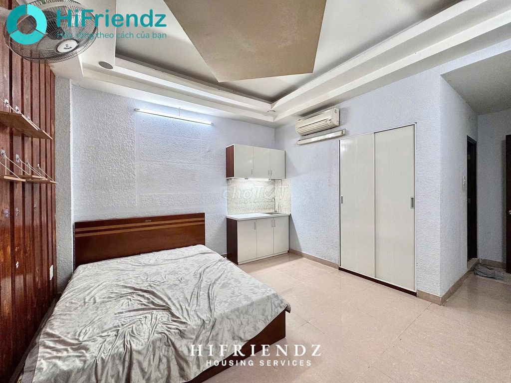 Super studio interior with cheap elevators near District 8 dock.