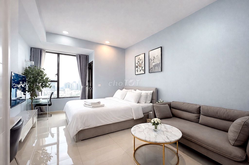 Rents for Studio River Gate District 4, 30 meters, furniture, 15 million.