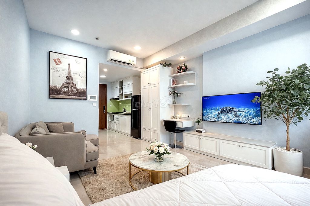 Rents for Studio River Gate District 4, 30 meters, furniture, 15 million.