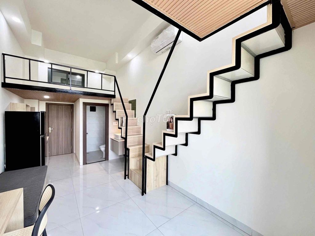 The balcony suite is full of furniture for four people.
