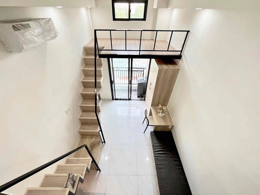 The balcony suite is full of furniture for four people.