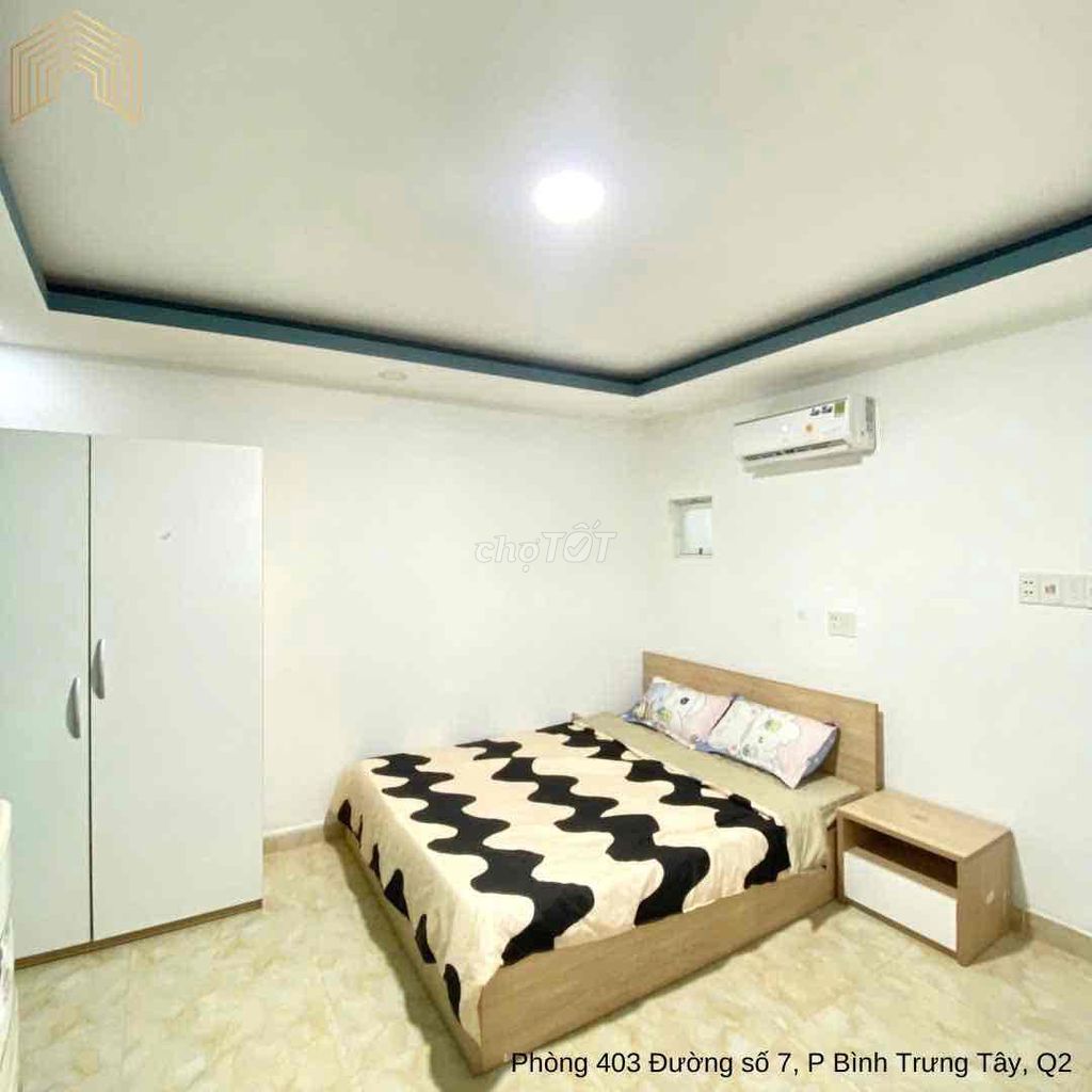 Room 4 million. Full interior with elevators at Nguyễn Thị Định.