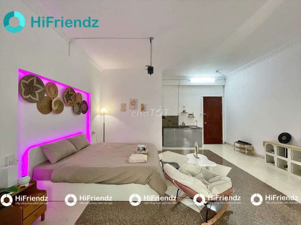 Near the county shore 1 district 3 studio apartment_Bancong_40 M2 full interior