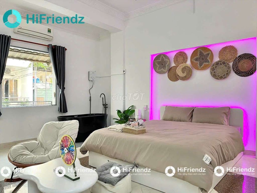 Near the county shore 1 district 3 studio apartment_Bancong_40 M2 full interior