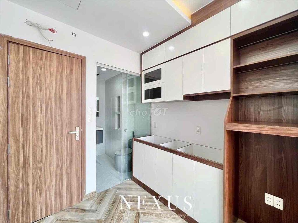 The new studio apartment full of cool windows' balcony comfort