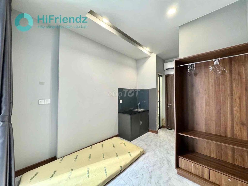 The super-beautiful tanning balcony studio, the full interior near District 5 District 8