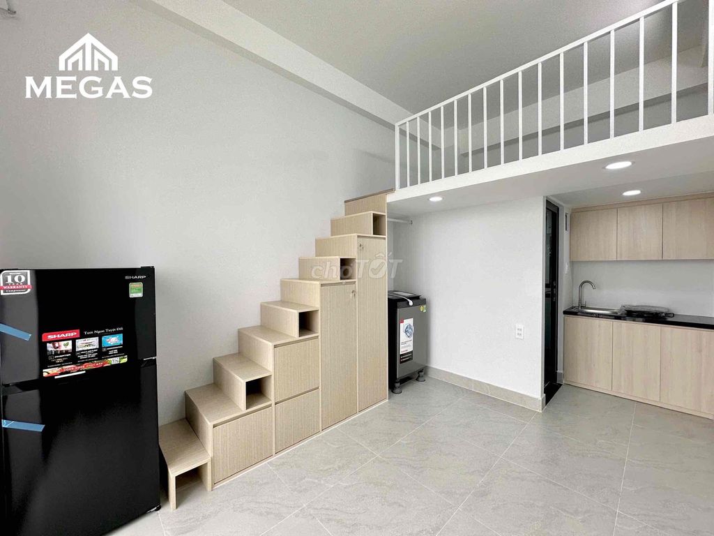 The service apartment - low cost of 2 meters balcony - full interior right cvpm Tô Ký