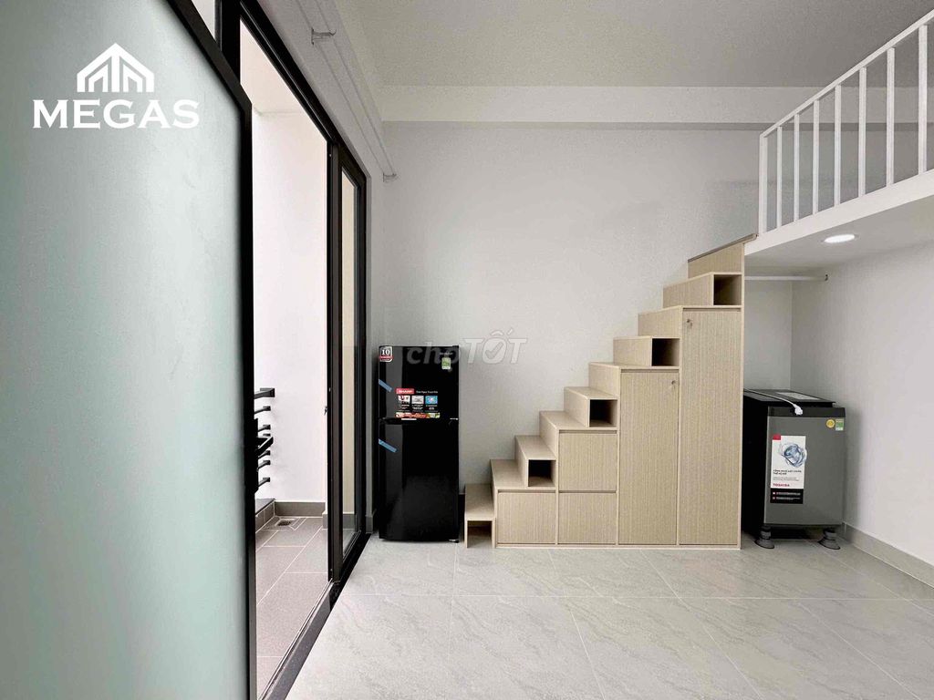 The service apartment - low cost of 2 meters balcony - full interior right cvpm Tô Ký