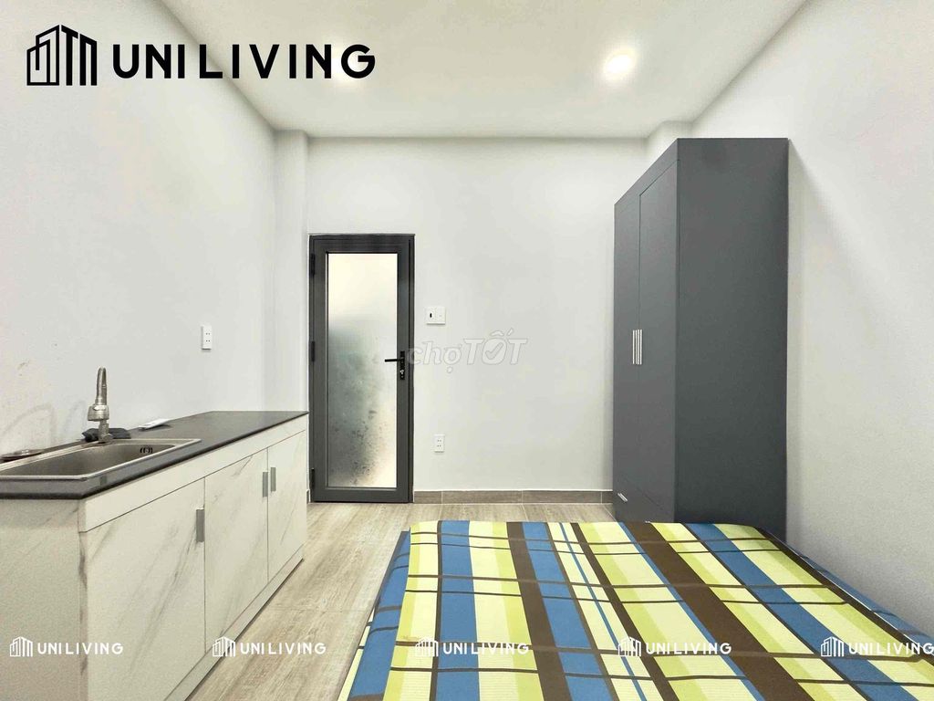 The studio is full of furniture - private washing machines - newly built houses