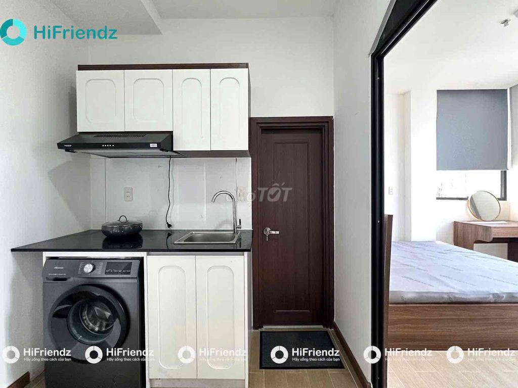 Rent a studio suite. A Dương Quảng Hàm Gò Vấp kitchen.