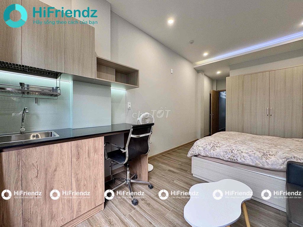 The new studio is 100 percent - full interior - full comfort