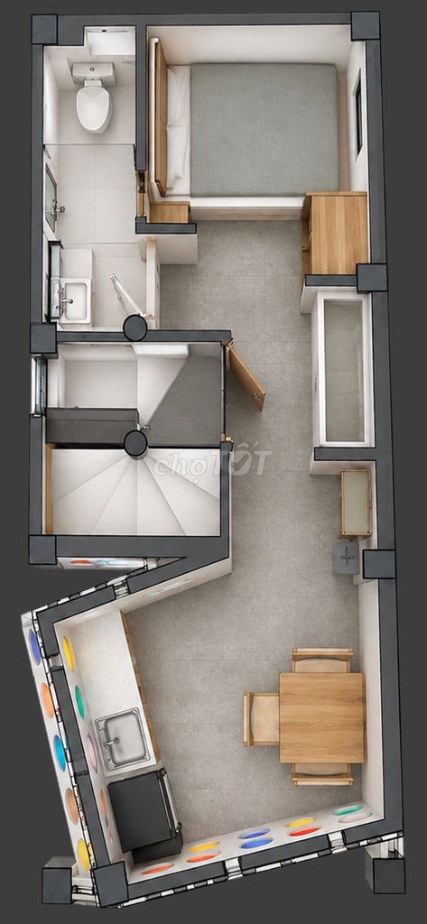 The studio rents 10th districts -- private, quiet, full utility.