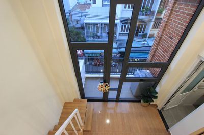 The balcony service apartment is Lâm Văn Bền District 7