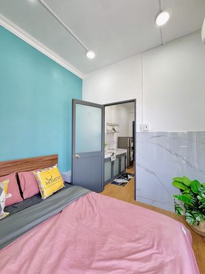 apartment 2 bedroom balcon Full interior Phan Đăng Lưu close to green stock