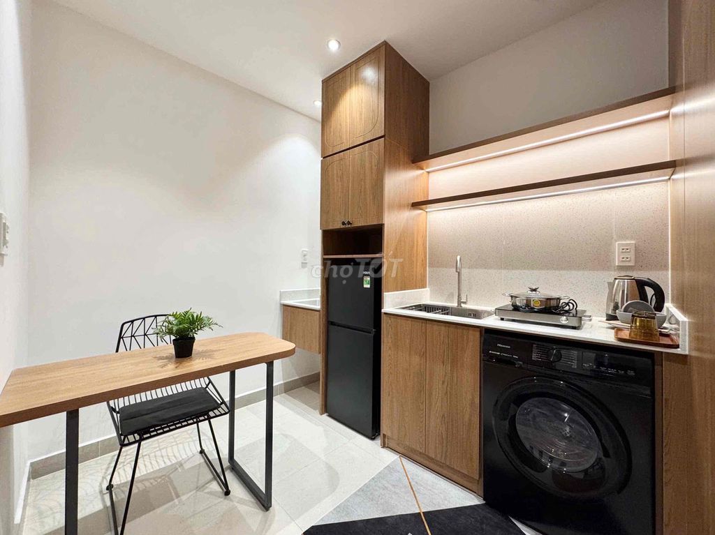 renting studio full modern interior near many facilities, vhu, hui