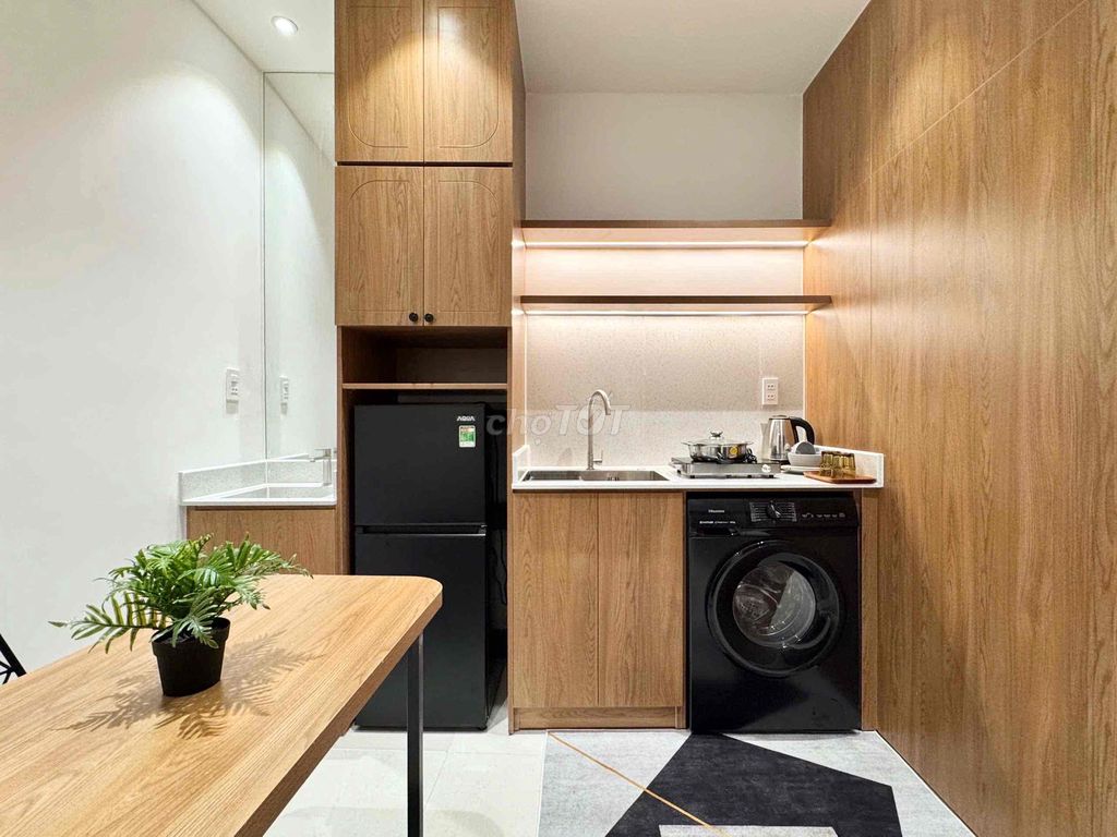 renting studio full modern interior near many facilities, vhu, hui