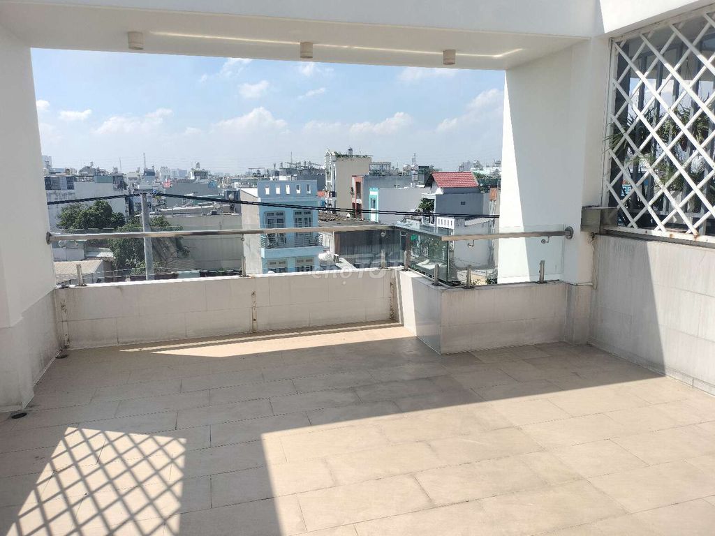 A four-foot, five-foot, five-foot, cool balcony.