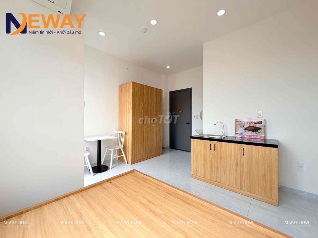 Tell Zhang the new service apartment is 100% built right near Le Chiu-Chi.