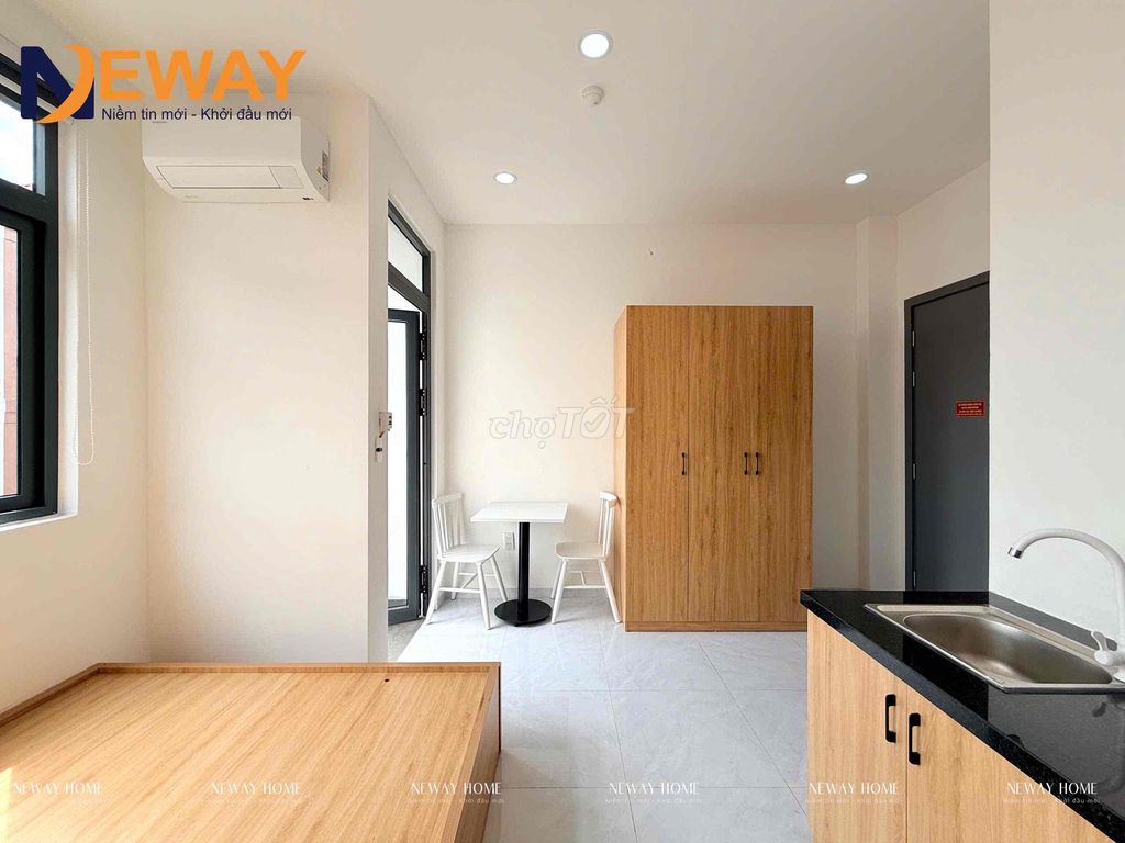 Tell Zhang the new service apartment is 100% built right near Le Chiu-Chi.