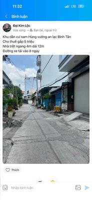 The southern settlement An Lạc Bình Tân Cho is five million times the rent