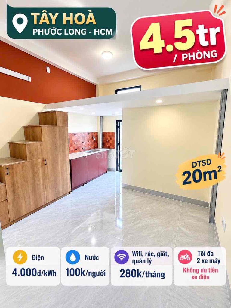Rent service apartment 4.5 million per cent in harmony with xlhn District 9