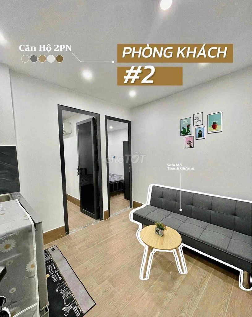 The apartment is two bedrooms - high-level furniture - right here at Parley Mallow