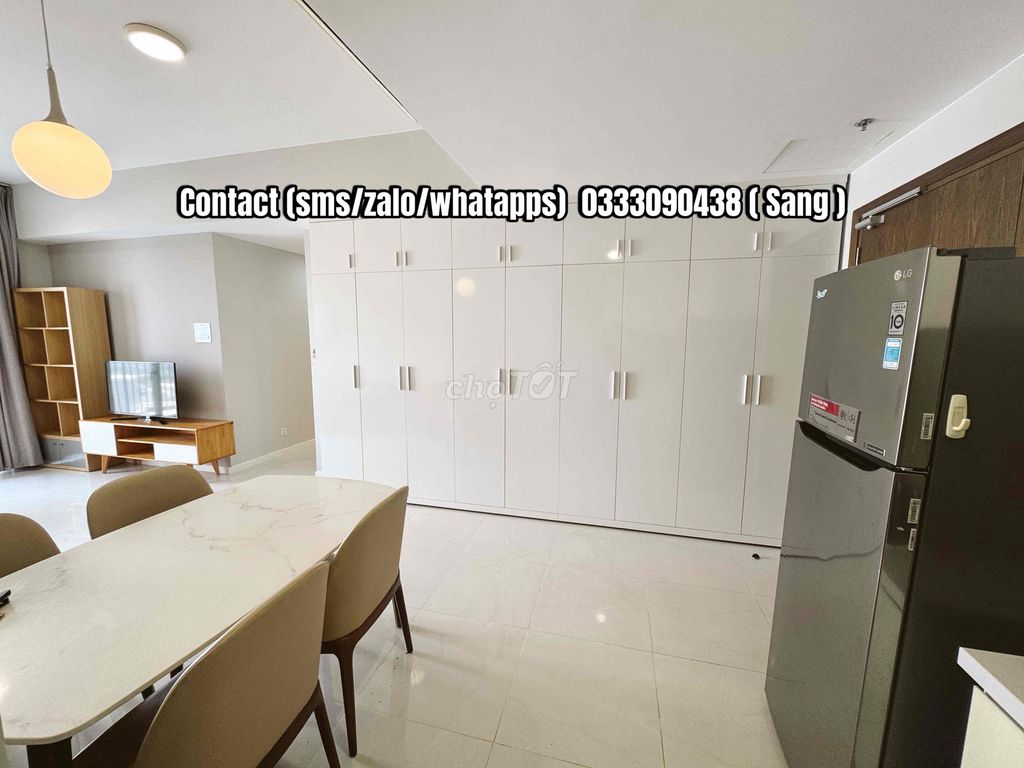 The key is ready to rent two bedrooms, two Masteri An Phú toilets, at 23 million nets.