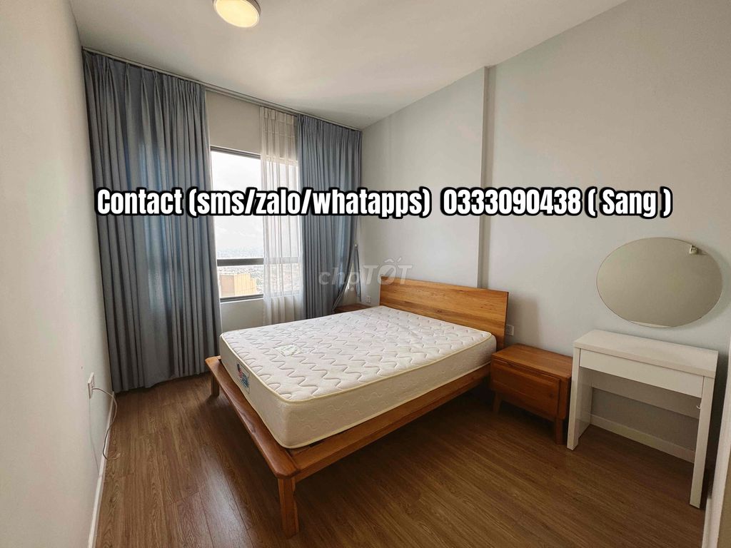 The key is ready to rent two bedrooms, two Masteri An Phú toilets, at 23 million nets.