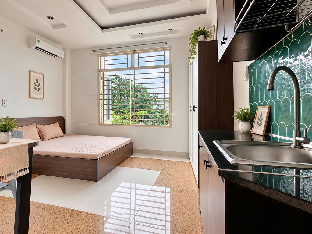 [JOEY/41/34 Phạm Văn Chiêu] apartment 1 bedroom full of furniture, private balcony