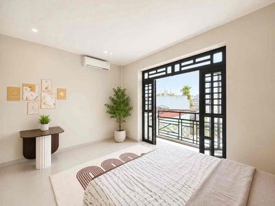 Two super bedrooms 4 people in the carefree interior of their own washing machine_75 M2